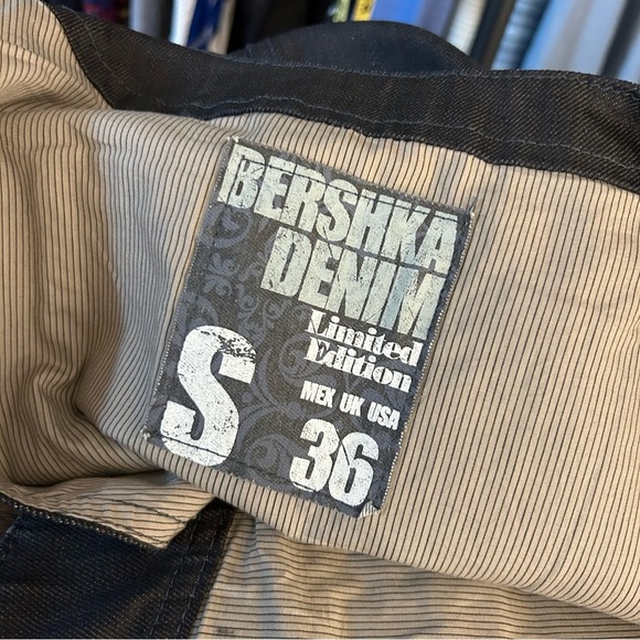 ❤️ Bershka Selvedge Denim Vest Men’s Small - Picture 5 of 10